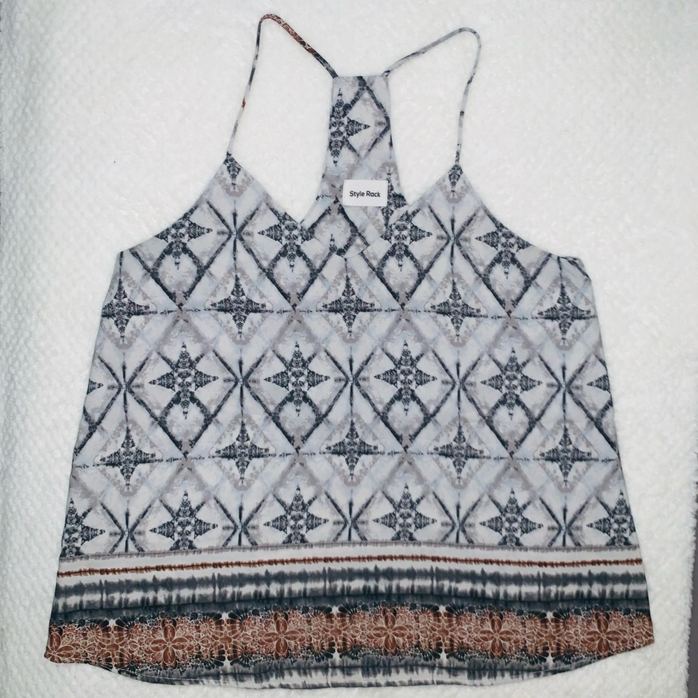 Grey spaghetti strap top